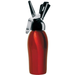 Liss Dessert Chef habszifon piros, fekete fejjel 0,5 liter